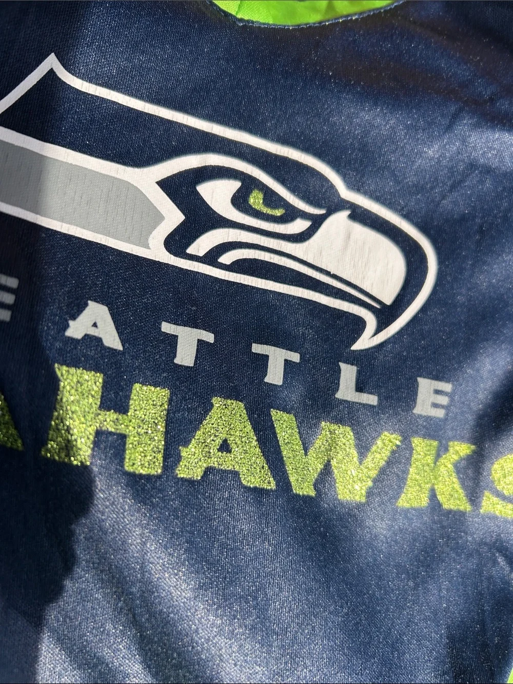 NFL Seattle Seahawks Tailgate Tutu Dress Sz Small w MEASUREMENTS Tulle Skirt